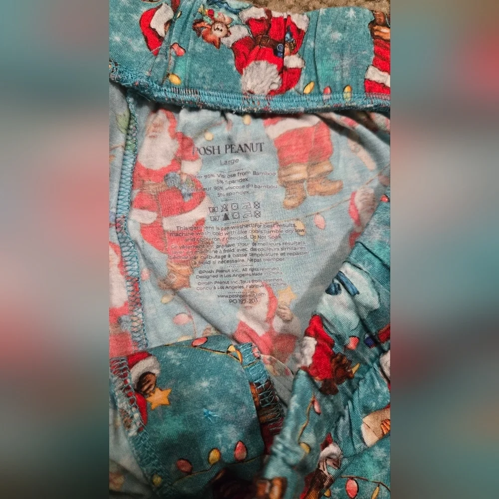 Mens Posh Peanut Jolly Saint Nick Christmas Santa Pajama Pants